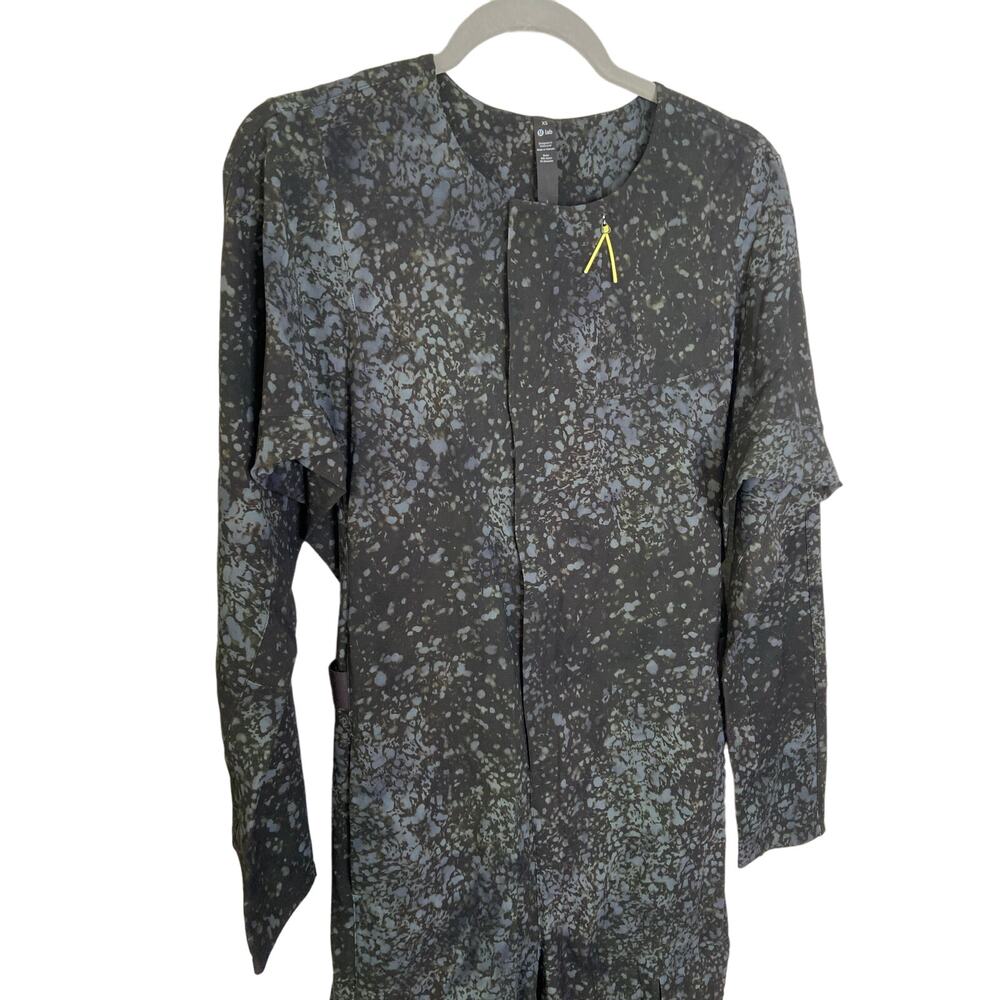 Lululemon LAB Reykur Jumpsuit Long Sleeve Cargo Pockets Paint Splatter Size XS - Picture 8 of 12